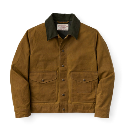 Filson Tin Cloth Work Jacket Dark Tan front