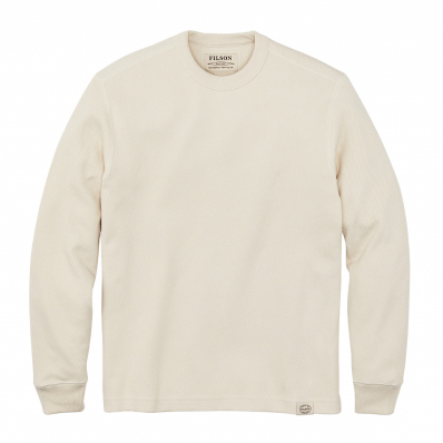 Filson Waffle Knit Thermal Crew Sand front