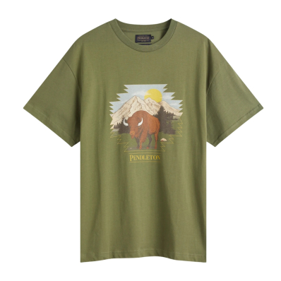 Pendleton Buffalo T-Shirt Olive