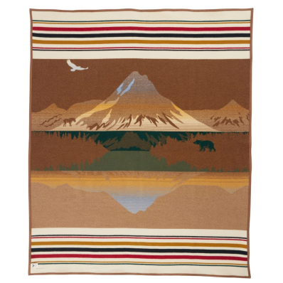 Pendleton Jacquard Napped Blanket Robe Glacier Peaks