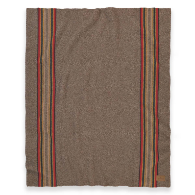 Pendleton Yakima Camp Blanket Throw Mineral Umber front Size: 137x168 cm