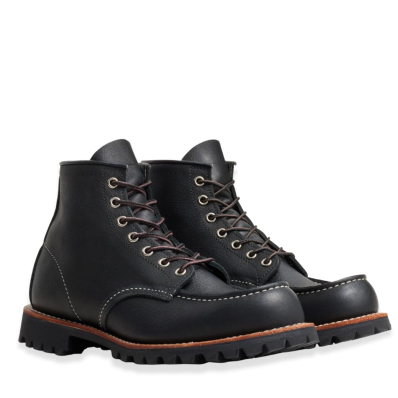 Red Wing 2949 Roughneck Moc Toe Boot Black Oil Slick