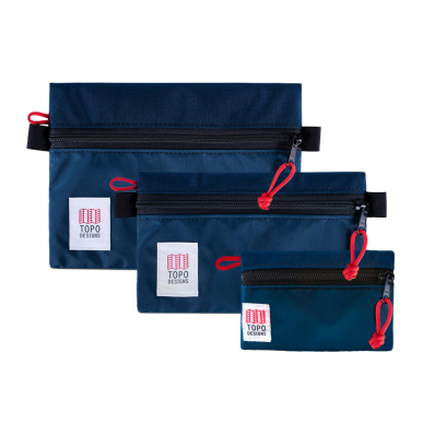 Topo Designs Accessory Bags Navy Set of 3