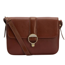 Barbour Rosa Leather Crossbody Bag Brown
