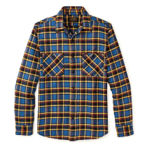 Filson The Rangeland Flannel Shirt Blue/Yellow/Multi Plaid
