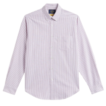 Portuguese Flannel Belavista Stripe Shirt Bordeaux
