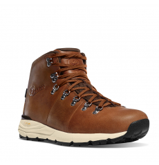 Danner Mountain 600 Boot Saddle Tan front with red laces 1100