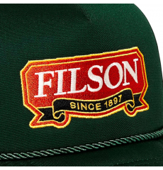 Filson Harvester Cap Spruce/Ribbon front