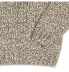 Filson Irish Wool 5 Gauge Sweater Natural/Brown Melange front