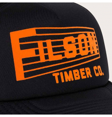 Filson Mesh Harvester Cap Black/Timber Co front