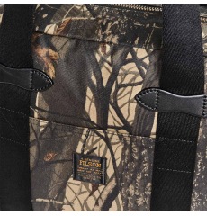 Filson Tin Cloth Tote Bag With Zipper Realtree Hardwoods Camo front