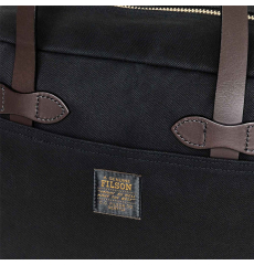 Filson Tote Bag With Zipper Black front