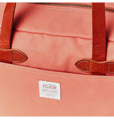 Filson Tote Bag With Zipper Cedar Red front