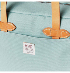 Filson Tote Bag With Zipper Lake Green front