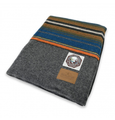 Pendleton National Park Throw Olympic Grey front Size: 137x193 cm