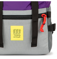 Topo Designs Rover Pack Classic Purple/Silver/Turquoise front-side