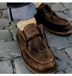 Astorflex Beenflex Moccasin Boot Dark Chestnut