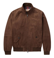 Baracuta G9 Suede Jacket Chocolate