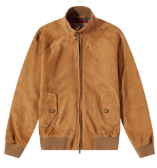 Baracuta G9 Suede Jacket Tobacco
