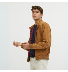 Baracuta G9 Suede Jacket Tobacco