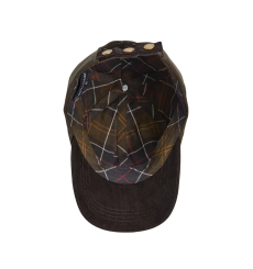 Barbour Ashby Cap Olive/Brown - Side