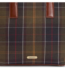 Barbour Birch Tartan Tote Bag Classic Tartan - Frontside