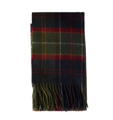 Barbour Brack Patchwork Tartan Scarf Red Classic Tartan