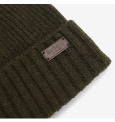 Barbour Carlton Beanie Hat Dark Green