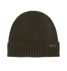 Barbour Carlton Beanie Hat Dark Green