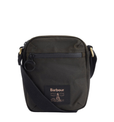 Barbour Field Wax Crossbody Bag Olive/Black