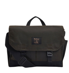 Barbour Field Wax Messenger Bag Olive