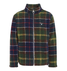 Barbour Fleece Zip Through Jacket Classic Tartan