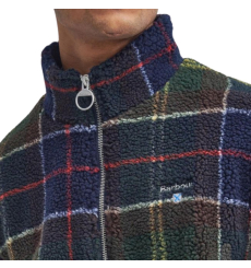 Barbour Fleece Zip Through Jacket Classic Tartan