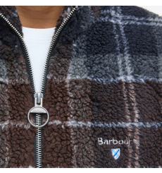Barbour Fleece Zip Through Jacket Midnight Oak