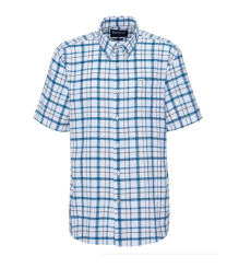 Barbour Glover S/S Linen Blend Regular Fit Shirt Navy