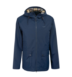 Barbour Hooded Domus Waterproof Jacket Navy