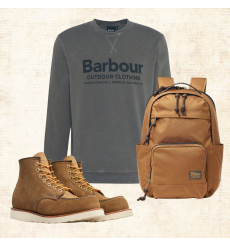 Barbour Larkhill Crew Neck Sweater Light Sage