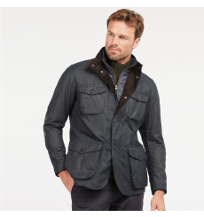 Barbour Ogston Wax Jacket Navy front