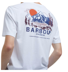 Barbour Perham Relaxed Fit Graphic Shirt White