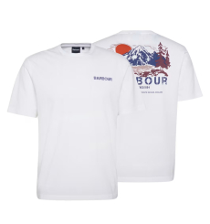 Barbour Perham Relaxed Fit Graphic Shirt White