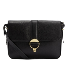 Barbour Rosa Leather Crossbody Bag Black