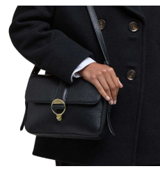 Barbour Rosa Leather Crossbody Bag Black