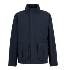 Barbour Sander Waterproof Jacket Navy - Frontside
