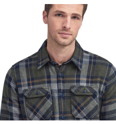Barbour Snowcap Tailored Shirt Olive Marl