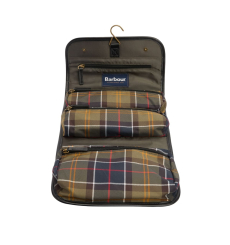 Barbour Tartan Hanging Washbag Classic/Beacon