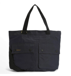 Barbour Transport Carry All Tote Bag Navy - Front