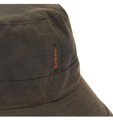 Barbour Wax Bucket Hat Olive