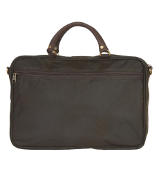 Barbour Wax Leather Briefcase Olive