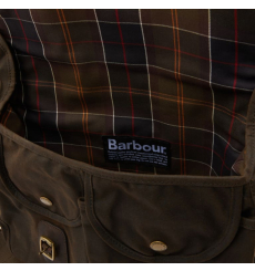 Barbour Wax Leather Tarras Shoulder Bag Olive