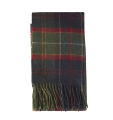 Barbour Brack Patchwork Tartan Scarf Red Classic Tartan